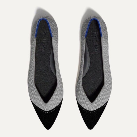 NWOT Rothy’s Women's Flats in Grey Mist pointy toe size 8 - Picture 4 of 12